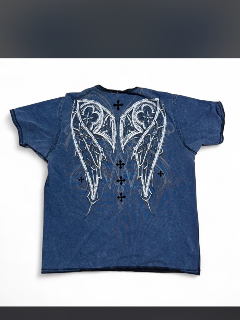 Blue Graphic Wing Back T-Shirt - Men